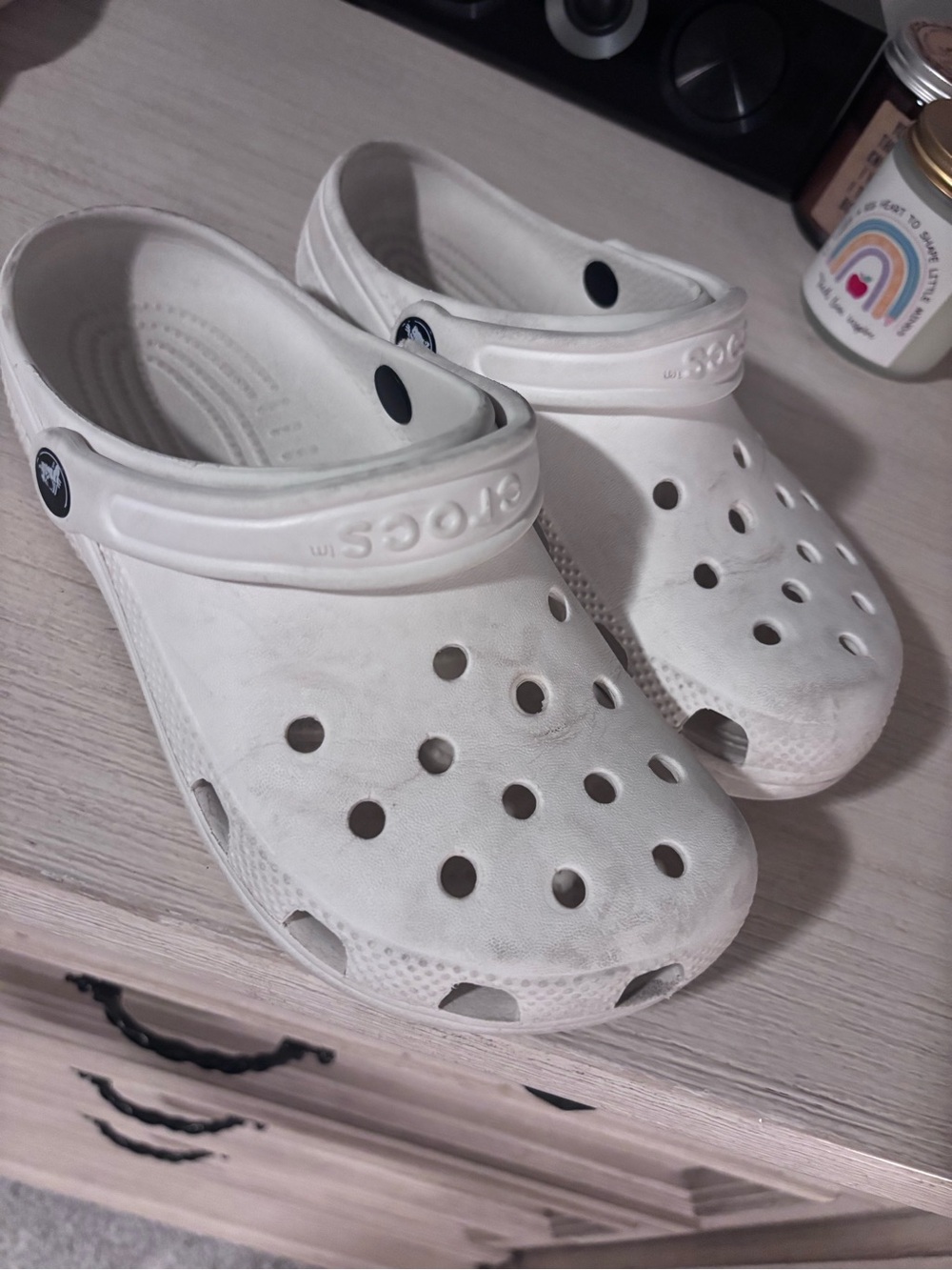 CROCS Classic Kids White Water Shoes